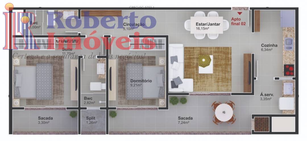 Apartamento à venda com 2 quartos, 85m² - Foto 6