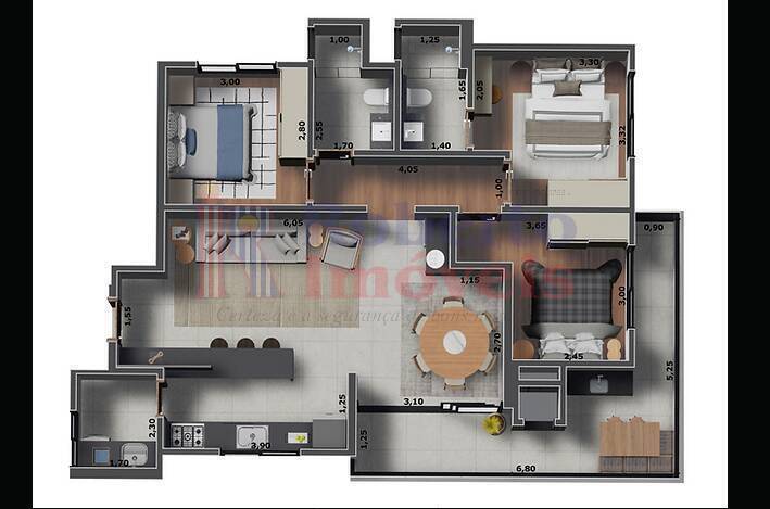 Apartamento à venda com 3 quartos - Foto 2